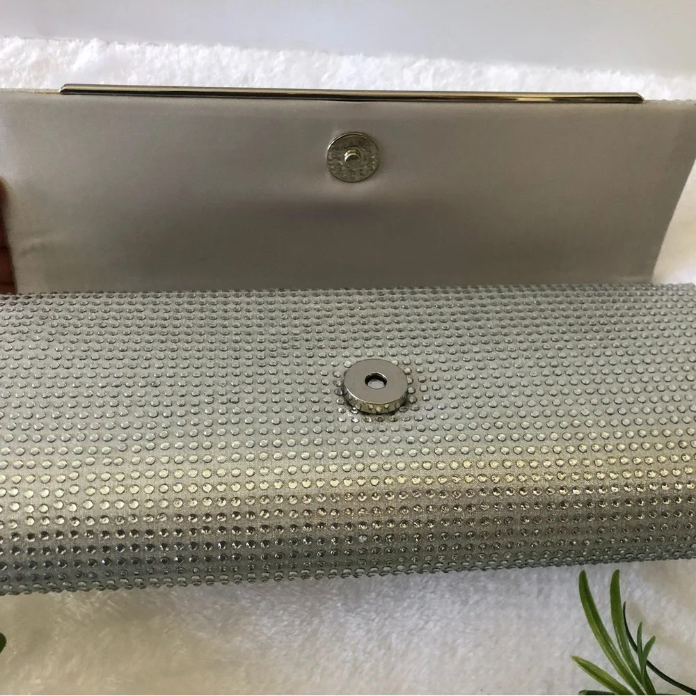 Nina Crystal Minaudiere Flap Long Clutch & Crossbody, NWT - Picture 7 of 12